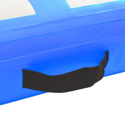 vidaXL エア体操マット ポンプ付き 300x100x15cm PVC製 ブルー