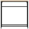 vidaXL コンソールテーブル ソノマオーク 75x19,5x75 cm エンジニアードウッド