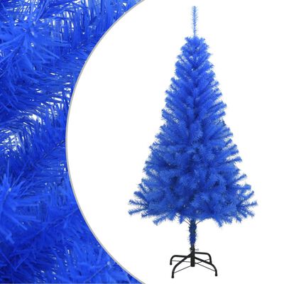 vidaXL クリスマスツリー スタンド付 ブルー 120cm PVC製