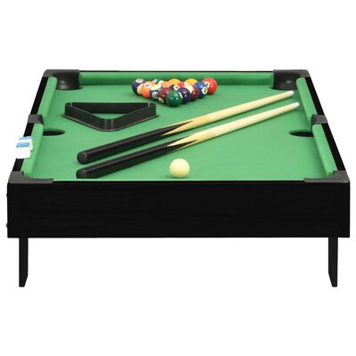 vidaXL ミニプールテーブル 3フィート 92x52x19 cm ブラック＆グリーン
