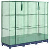 vidaXL レイズドベッド（温室カバー付き）ラタン調 120x40x123 cm