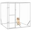 vidaXL 屋外用犬小屋 シルバー 2x2x2m 亜鉛メッキ鋼製
