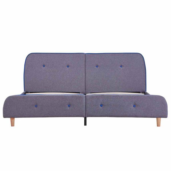 vidaXL ベッドフレーム ライトグレー 布製 150x200cm