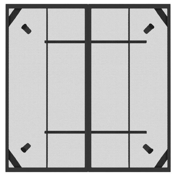 vidaXL ガーデンテーブル アントラシート 100x100x72 cm スチールメッシュ