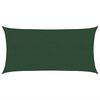 vidaXL サンシェードセイル 160g/m² ダークグリーン 2.5x5m 高密度ポリエチレン
