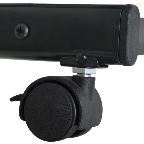 vidaXL マガジンラック 47.5x43x133cm ブラック A4