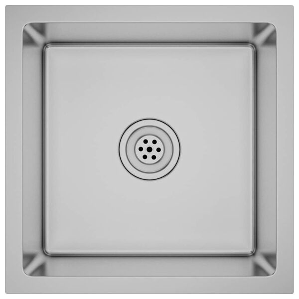 vidaXL 手作り キッチンシンク ステンレススチール製