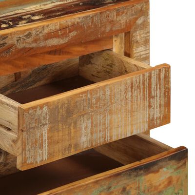 vidaXL サイドボード 120x30x75cm 無垢の再生木材