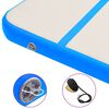 vidaXL エア体操マット ポンプ付き 300x100x15cm PVC製 ブルー