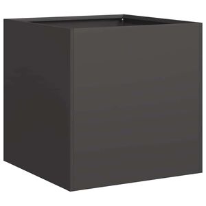 vidaXL プランター ブラック 40x40x40 cm 冷間圧延鋼