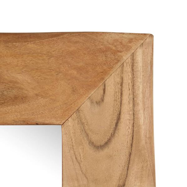 vidaXL 化粧ミラー アカシア無垢材 50x110cm