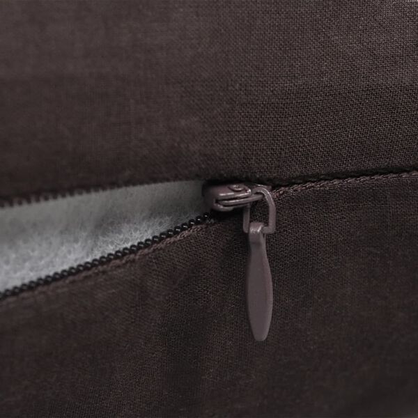 vidaXL クッションカバー 4点 40x40cm コットン ブラウン