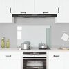 vidaXL キッチン用 汚れ防止板 透明 90x60cm 強化ガラス製
