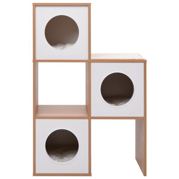 vidaXL 猫用コンドミニアム サイザル麻製爪とぎマット付き 100cm