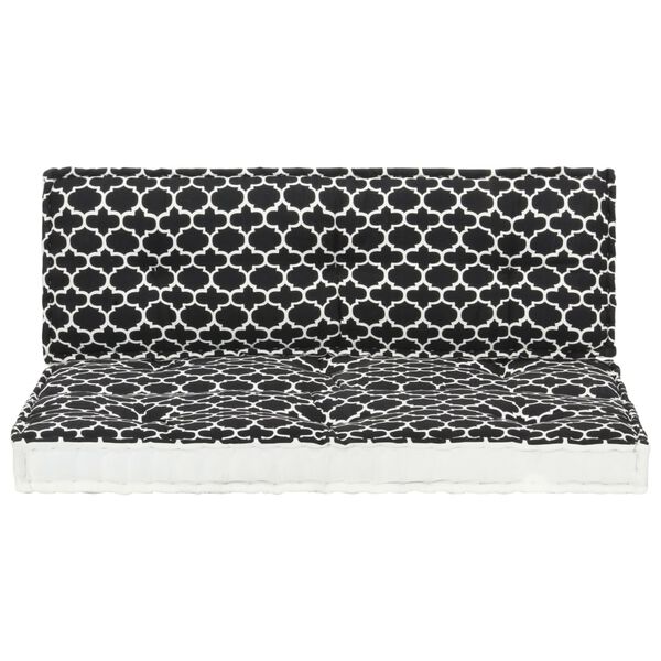 vidaXL ガーデンパレットクッション 2点セット プリント柄