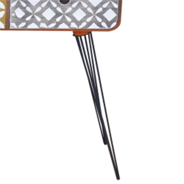 vidaXL コンソールテーブル 引き出し3段付き ブラウン