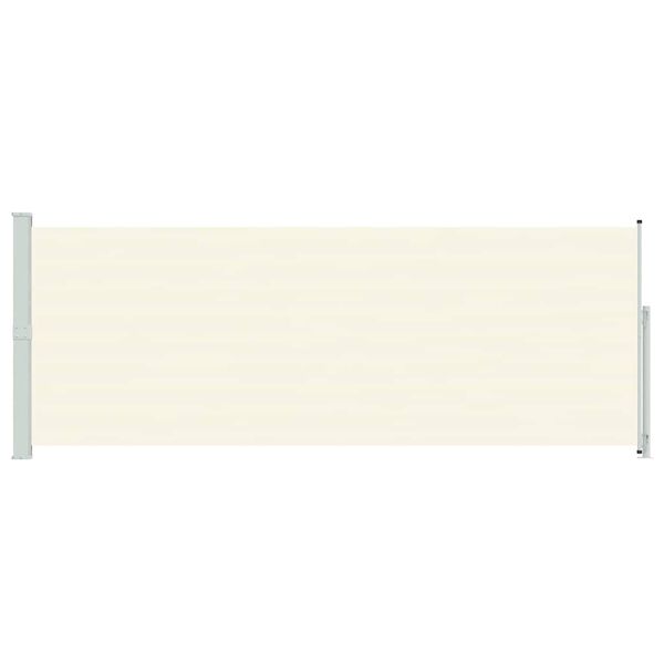 vidaXL パティオ用 引き込み式サイドオーニング 180x500cm クリーム