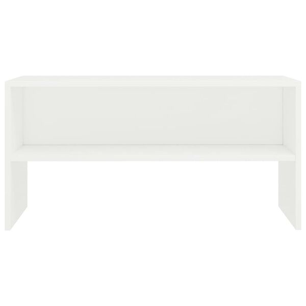 vidaXL TVキャビネット ホワイト 80x40x40cm エンジニアリングウッド