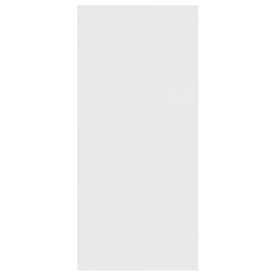 vidaXL ブックキャビネット/サイドボード 白色 66x30x130cm パーティクルボード