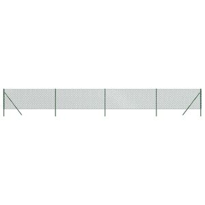 vidaXL 金網フェンス グリーン 0.8x10 m