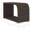 vidaXL ガーデンラウンジ10点セット クッション付き ポリラタン製 ブラウン