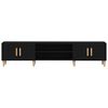 vidaXL テレビキャビネット ブラックオーク 180 x 31.5 x 40 cm エンジニアリングウッド
