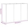 vidaXL プランター 錆びた 120x40x80cm 耐候性スチール