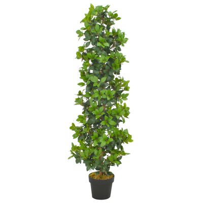 vidaXL 人工観葉植物 月桂樹 (ローレル) ポット付き 150cm グリーン