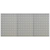 vidaXL 壁掛け ペグボード 3点 40x58 cm スチール製