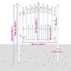 vidaXL フェンスゲート Emmen スパイク付き スチール製 104x87 cm ブラック