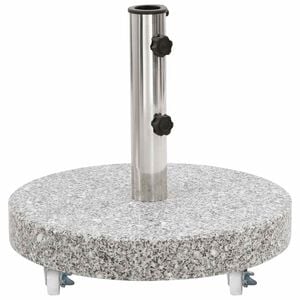vidaXL パラソルベース 花こう岩 丸型 30kg グレー
