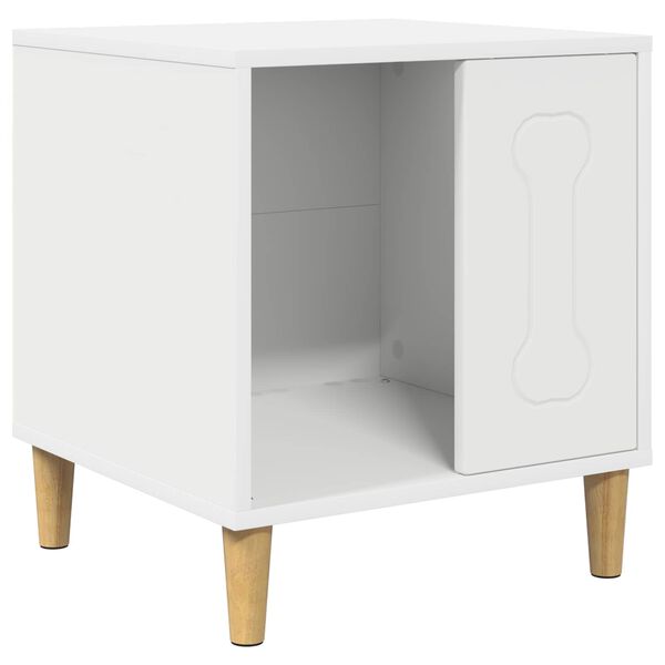 vidaXL 犬小屋 ホワイト 44 x 42 x 49 cm エンジニアリングウッド