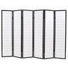 vidaXL 折りたたみ間仕切り パネル6枚 和風 240x170cm ブラック