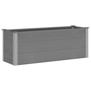 vidaXL ガーデンレイズドベッド WPC製 150x50x54cm グレー