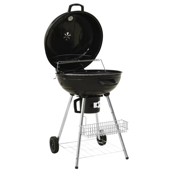 vidaXL 313358 vidaXL Kettle Charcoal BBQ Grill 73x58x96 cm Steel