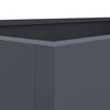 vidaXL プランター アントラシート 62x30x29cm スチール
