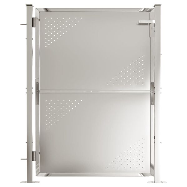 vidaXL ガーデンゲート 100x120 cm ステンレススチール