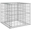 vidaXL ガビオンバスケット シルバー 70x70x65 cm 亜鉛メッキ鉄