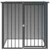 vidaXL 犬小屋 屋根付き ブラック 110x103x109 cm 亜鉛メッキ鋼