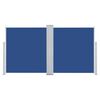 vidaXL 引き込み式サイドオーニング 100x600cm ブルー