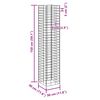 vidaXL ガビオンレイズドベッド 3個 30x30x150 cm 鉄製