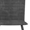 vidaXL ダイニングチェア 4点 グレー ベルベット製