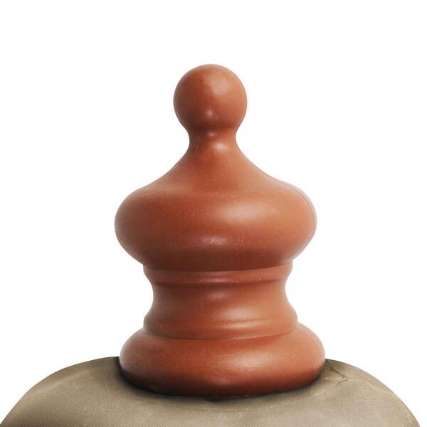 vidaXL 屋外用パラソル 木製ポール付き 350 cm トープ (灰褐色)