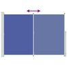 vidaXL パティオ用 格納式サイドオーニング 200x300cm ブルー