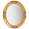 vidaXL ウォールミラー バロック調 50x60cm ゴールド