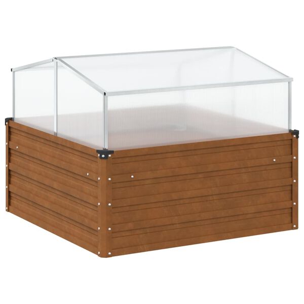 vidaXL ガーデンプランター（温室用耐候性スチール製）