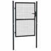 vidaXL メッシュガーデンゲート 亜鉛メッキ鋼 100x125 cm グレー