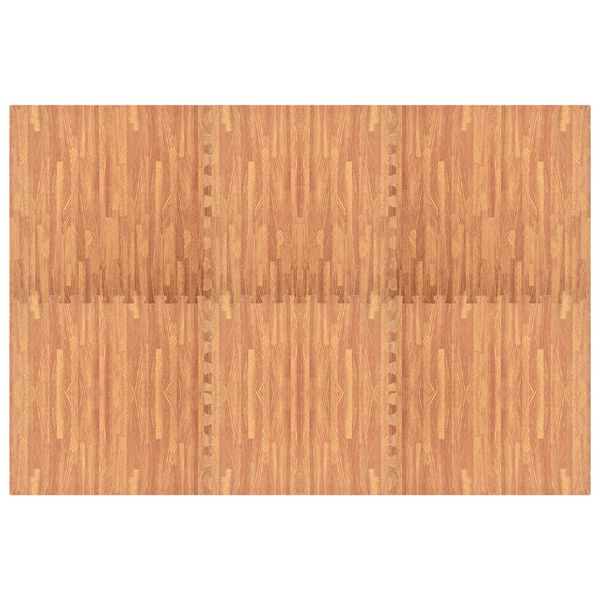 vidaXL フロアマット 6点 木目調 2.16㎡ EVAウレタンフォーム