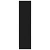 vidaXL ワードローブ ブラック 50x50x200cm エンジニアリングウッド