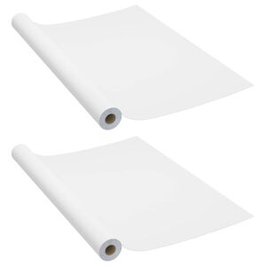 vidaXL 粘着式家具保護フィルム 2枚入り ホワイト 500x90cm PVC製